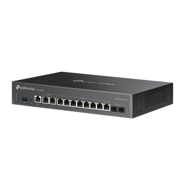 TP-Link Omada ER7412-M2 enrutador 2.5 Gigabit Ethernet, Gigabit Ethernet Negro