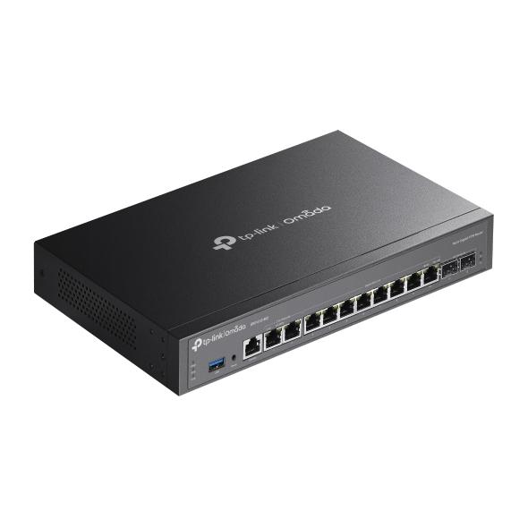 TP-Link Omada ER7412-M2 enrutador 2.5 Gigabit Ethernet, Gigabit Ethernet Negro
