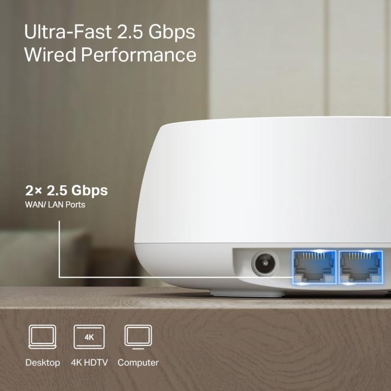 TP-Link DECO BE25(3-PACK) sistema wi-fi de malla Doble banda (2,4 GHz / 5 GHz) Wi-Fi 7 (802.11be) Bl