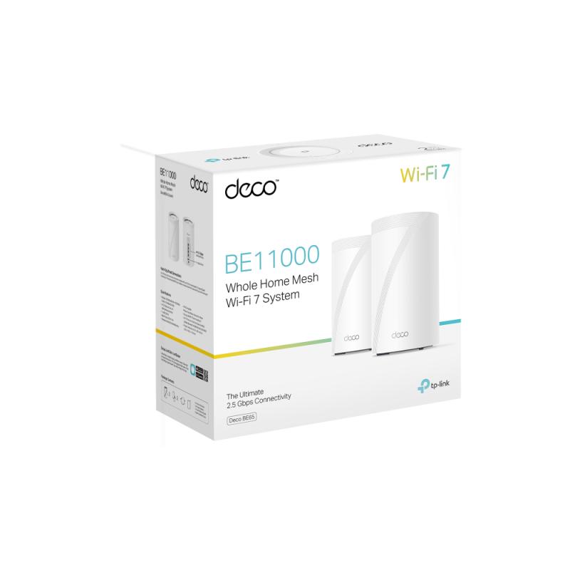 TP-Link Deco BE65 Triple banda (2.4 GHz / 5 GHz / 6 GHz) Wi-Fi 7 (802.11be) Blanco 4 Interno