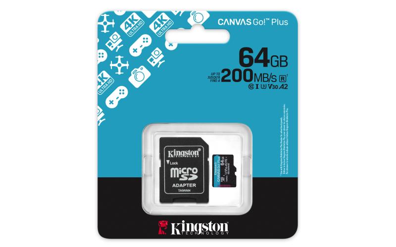 Kingston Technology Canvas Go! Plus 64 GB MicroSD UHS-I Clase 10