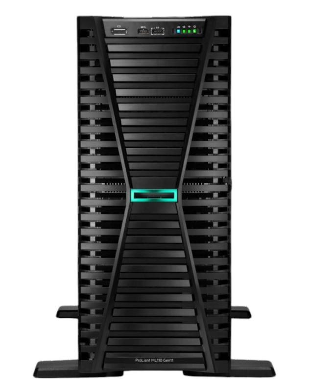 Servidor de torre HPE ProLiant ML110 Gen11 (P78114-DM5) 4 LFF con un procesador Intel Xeon Bronze 34