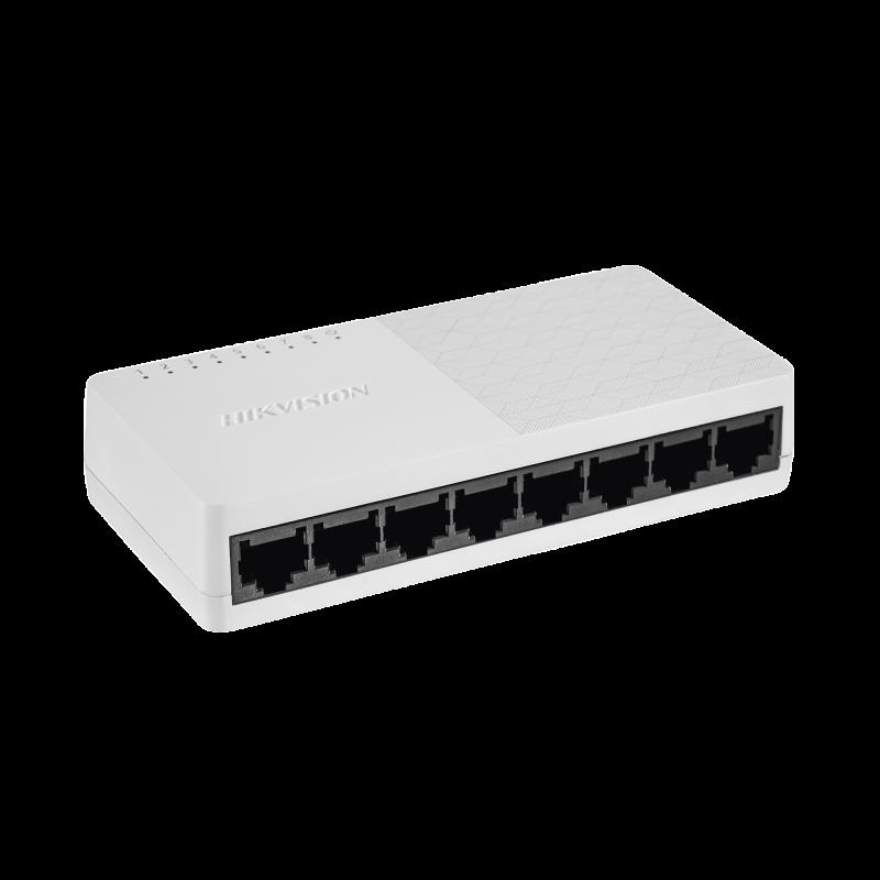Switch Gigabit No Administrable de Escritorio de 8 Puertos 10 / 100 / 1000 Mbps / Diseño Compacto y