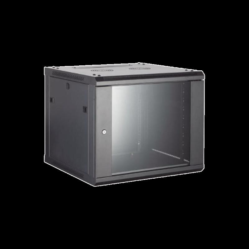 Gabinete para Montaje en Pared - Piso / Puerta de Cristal Templado / Cuerpo Fijo / 12 Unidades de Ra