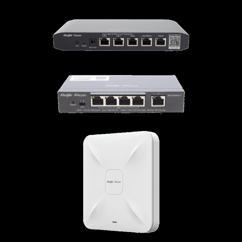 Equipos Ruijie DEMO Ideal para Probar Integraciones de Redes y WiFi 5 con CCTV RG-DEMO-CCTV-W5