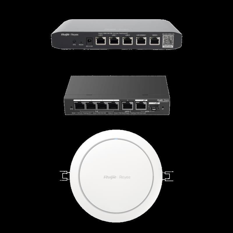 Equipos Ruijie DEMO Ideal para Probar Integraciones de Redes y WiFi 6 con CCTV RG-DEMO-CCTV-W6