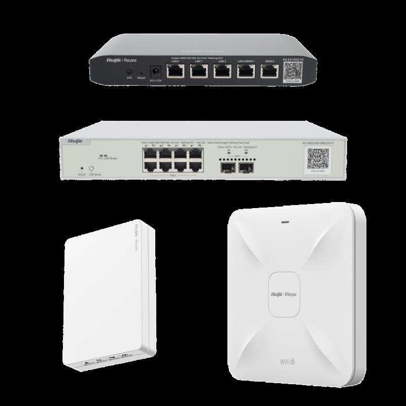 Equipos Ruijie DEMO Ideal para Probar Integraciones de Redes Business y Enterprise con WiFi 6 RG-DEM