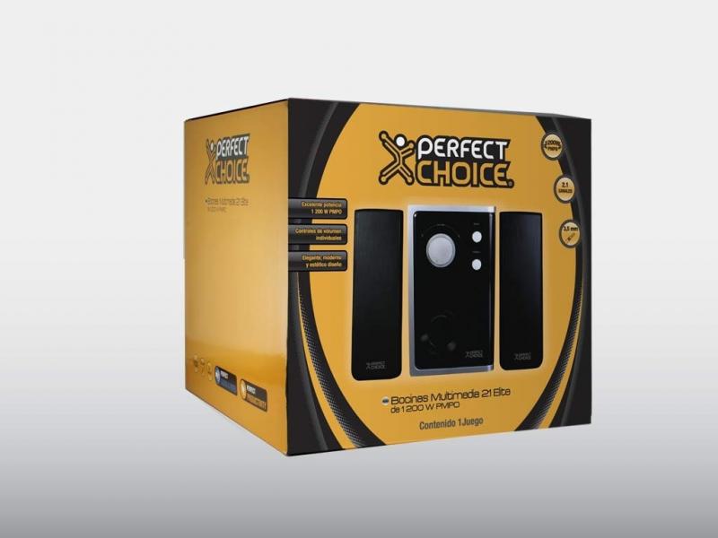 Perfect Choice Bocinas 2.1 Elite Multimedia 1200 W