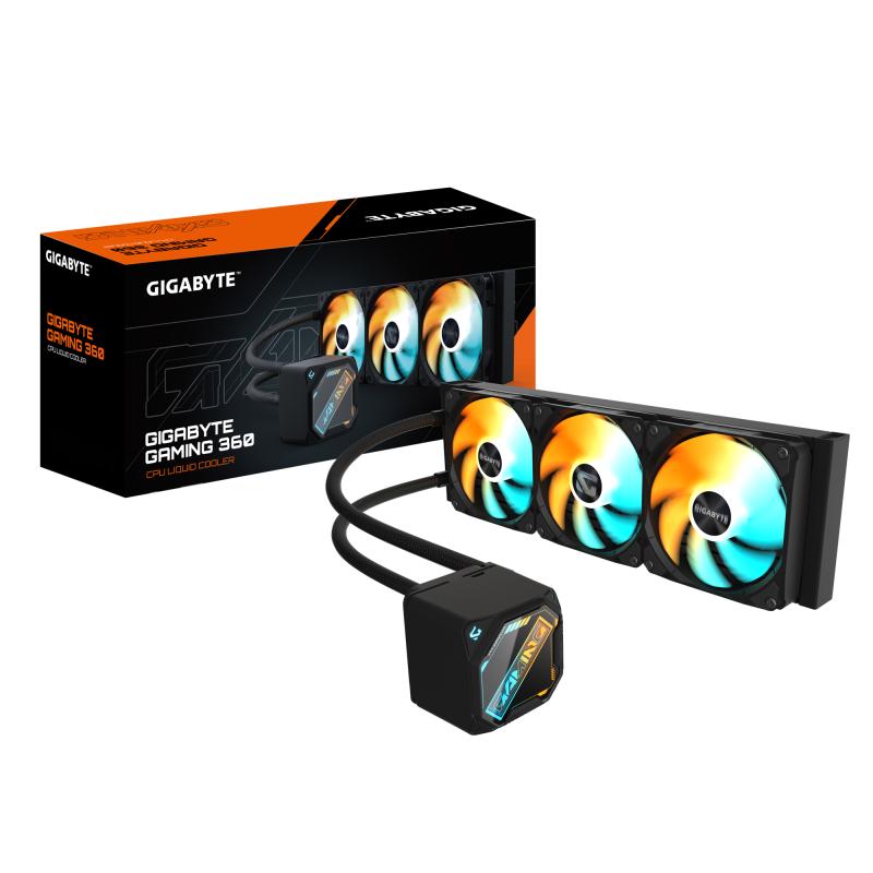 GIGABYTE GAMING 360 Procesador Refrigerador de líquidos todo en uno 12 cm Negro 1 pieza(s)