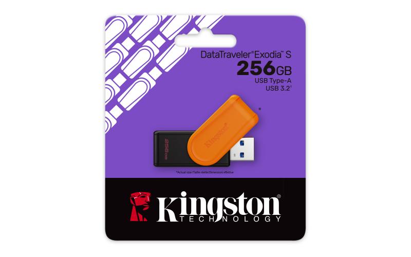 Kingston Technology DataTraveler Exodia S unidad flash USB 256 GB USB tipo A 3.2 Gen 1 (3.1 Gen 1) N