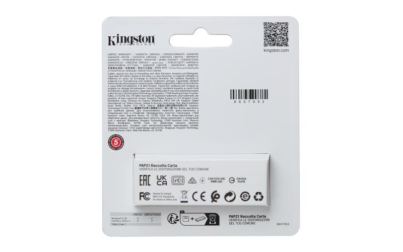 Kingston Technology DataTraveler Exodia S unidad flash USB 256 GB USB tipo A 3.2 Gen 1 (3.1 Gen 1) N