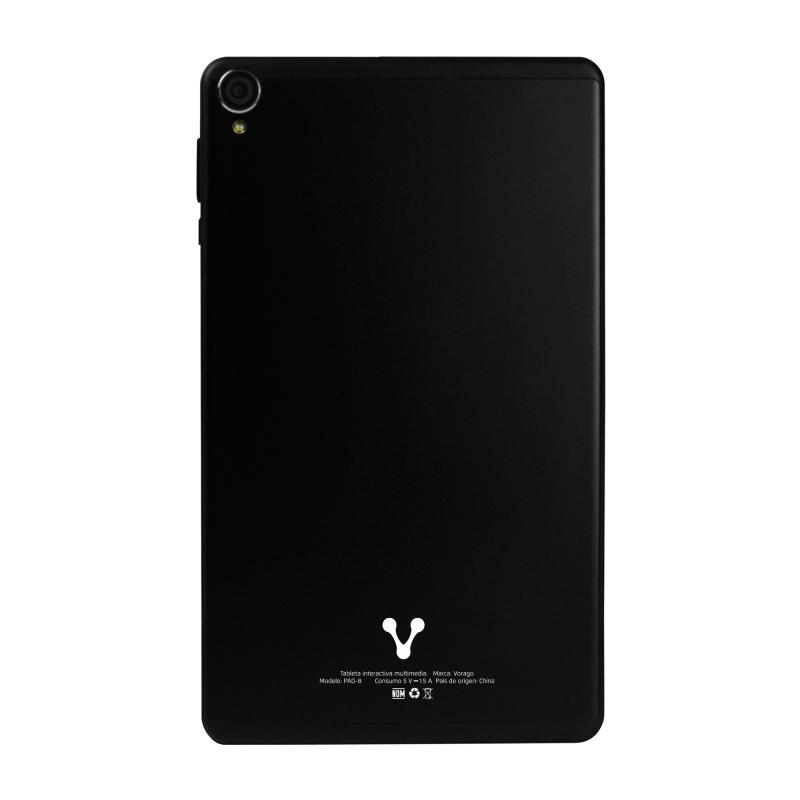 Vorago PAD -8-BK tableta Rockchip 64 GB 20.3 cm (8") 4 GB Wi-Fi 4 (802.11n) Android 13 Negro