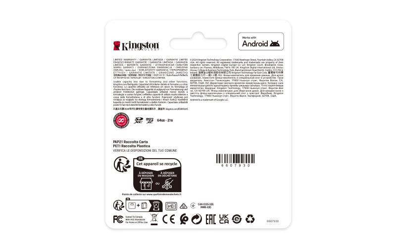 Kingston Technology Canvas Select Plus Gen3 256 GB SD UHS-I Clase 10