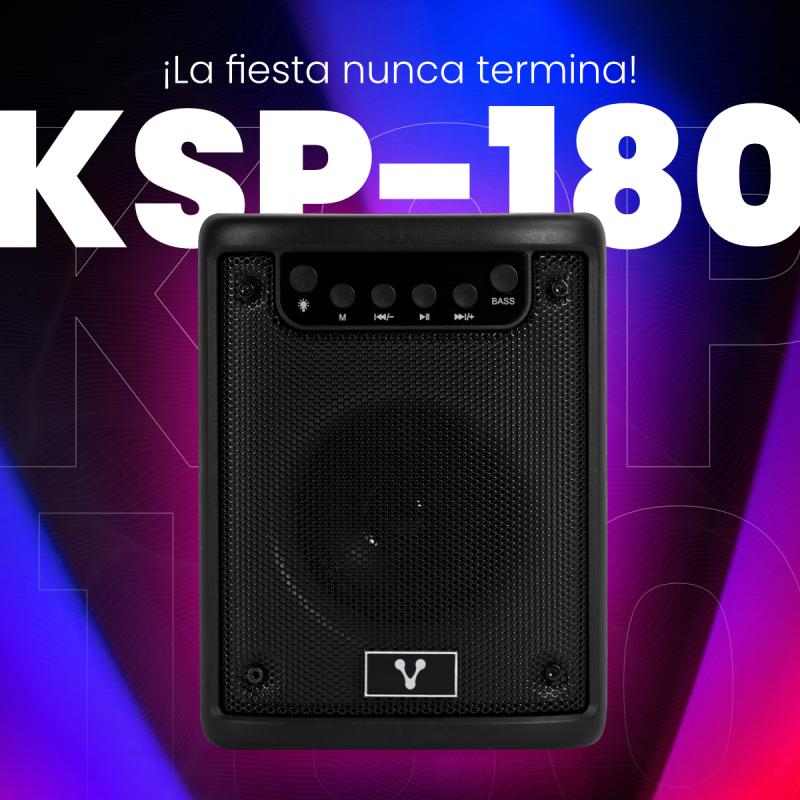 Vorago KSP-180 sistema de karaoke Portátil Alámbrico/Inalámbrico