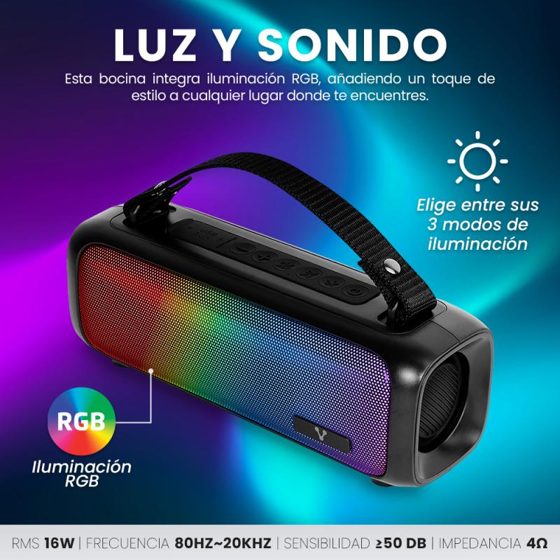 Vorago BSP-260 altavoz portátil y para fiesta Altavoz portátil estéreo Negro 16 W