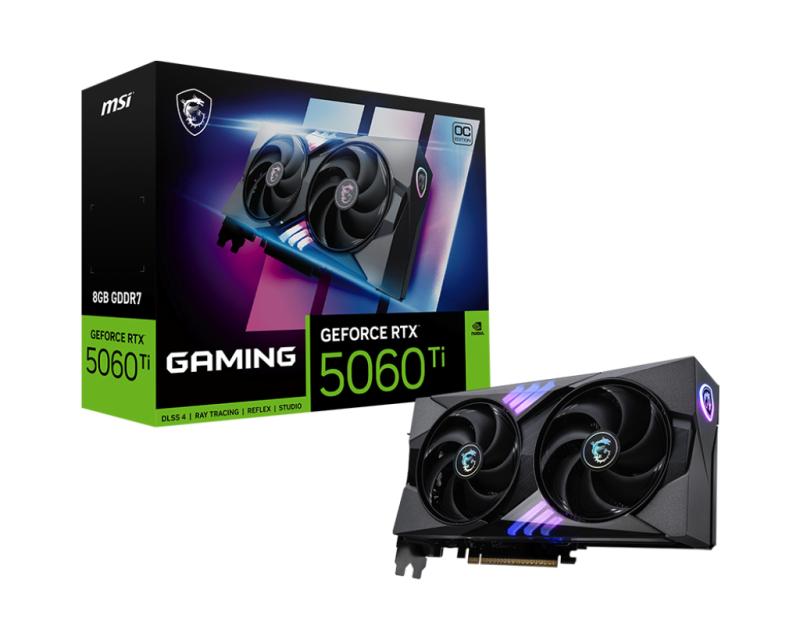 MSI GEFORCE RTX 5060 TI 8G GAMING OC tarjeta gráfica NVIDIA 8 GB GDDR7