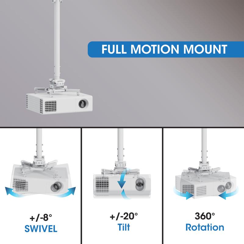 Manhattan 462686 montaje para proyector Techo Blanco