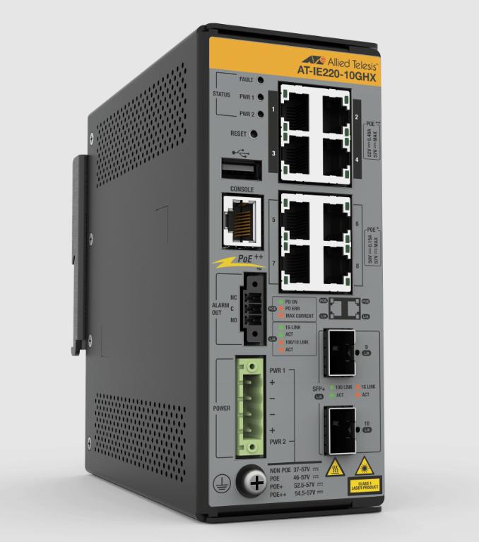Allied Telesis AT-IE220-10GHX-980 dispositivo de redes Gigabit Ethernet (10/100/1000) Energía sobre