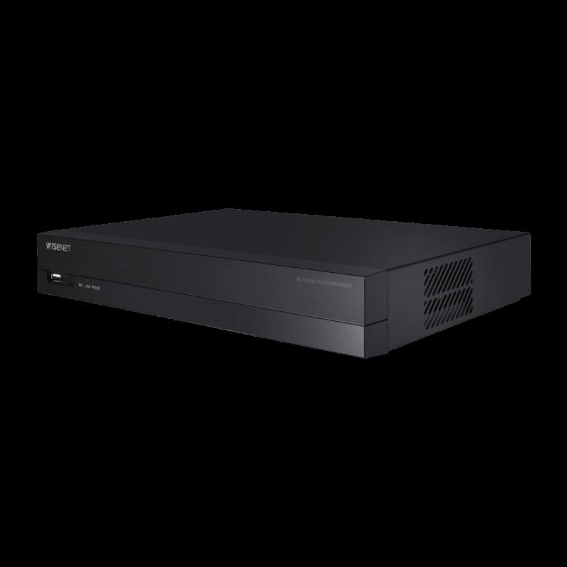 NVR 8 Megapíxel / 8 canales / H.265 / P2P Wisenet / 8 puertos PoE / Incluye 4TB para grabacion / ND