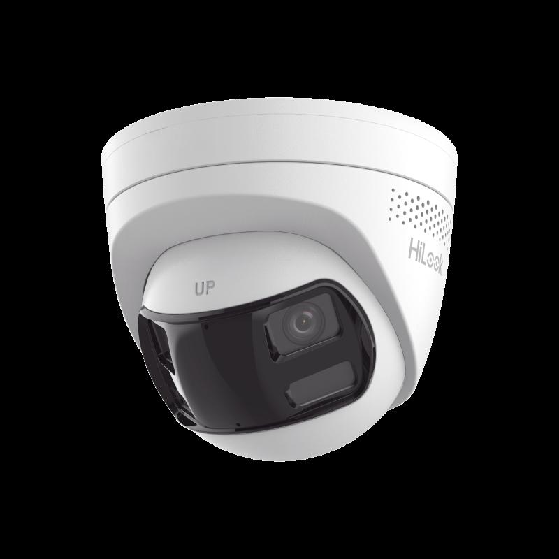 [Dual Light] Turret IP 8 Megapixel / Imagen Panorámica 180°/ PoE / Micrófono y Bocina Integrado /