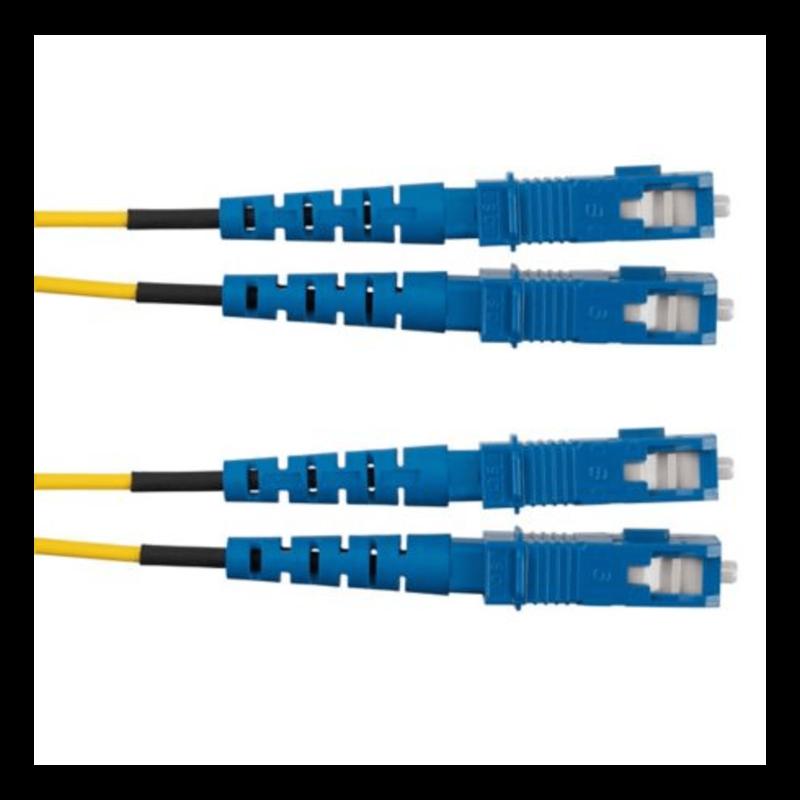 Jumper de Fibra Optica Monomodo 9/125 OS2, SC-SC Duplex, OFNR (Riser), Color Amarillo, 3 Metros F923