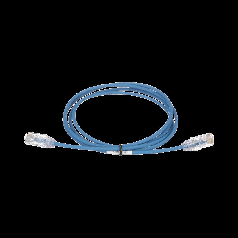 Cable de Parcheo TX6, UTP Cat6, Diámetro Reducido (28AWG), Color Azul, 20ft UTP28SP20BU