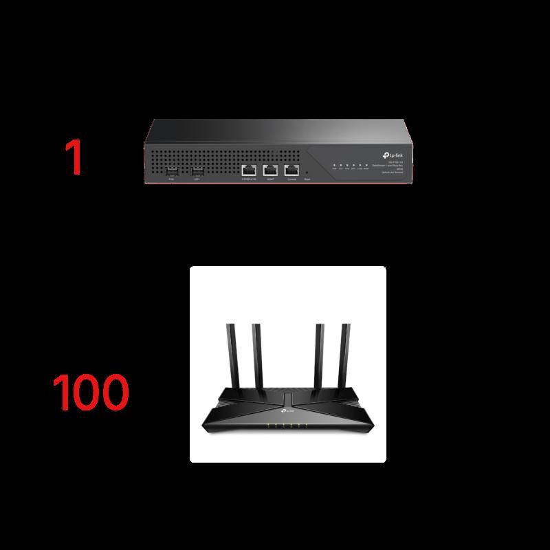 Kit para ISP´s / OLT DS-P7001-01 con Paquete de 100 ONU´s Modelo XX230V. TP-GPON-KIT1