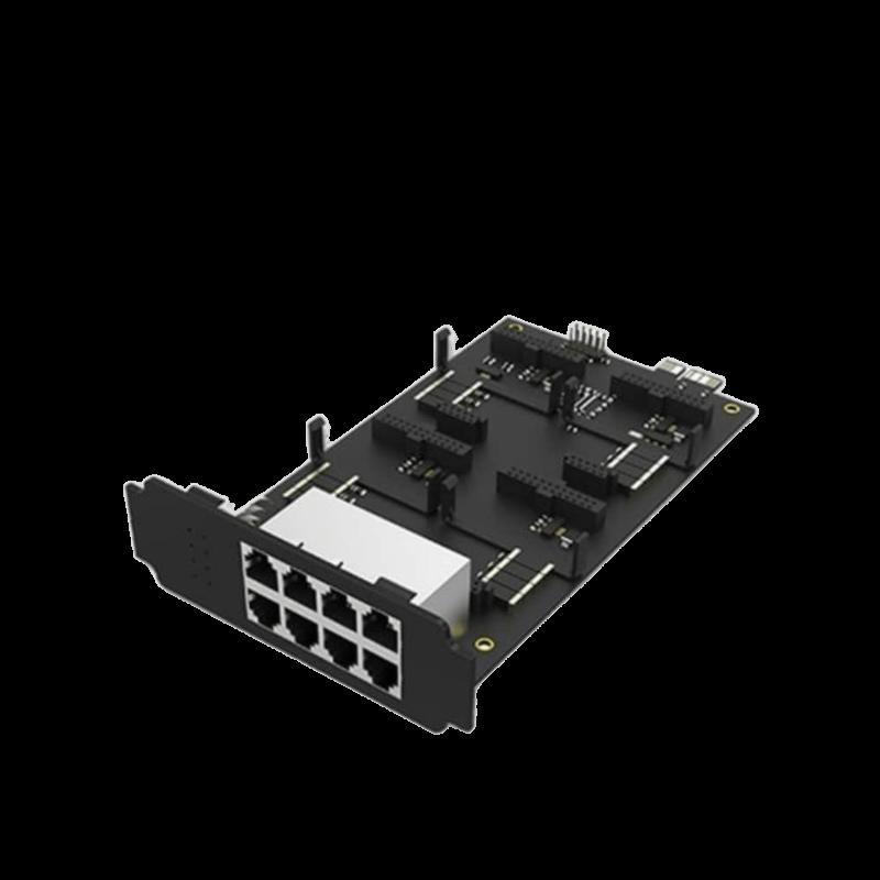 Modulo de expansión de 8 puertos RJ11 y 4 interfaces para conmutador Yeastar (P560,P570) EX08