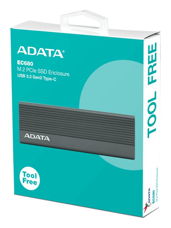 ADATA EC680 Carcasa para SSD Gris M.2