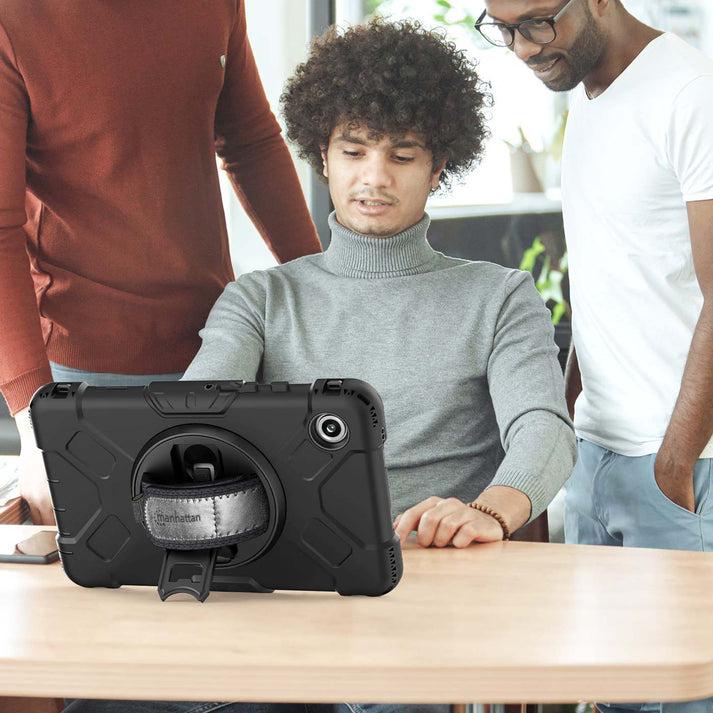 Manhattan 996525 estuche para tablets 22.1 cm (8.7") Carcasa rígida Negro