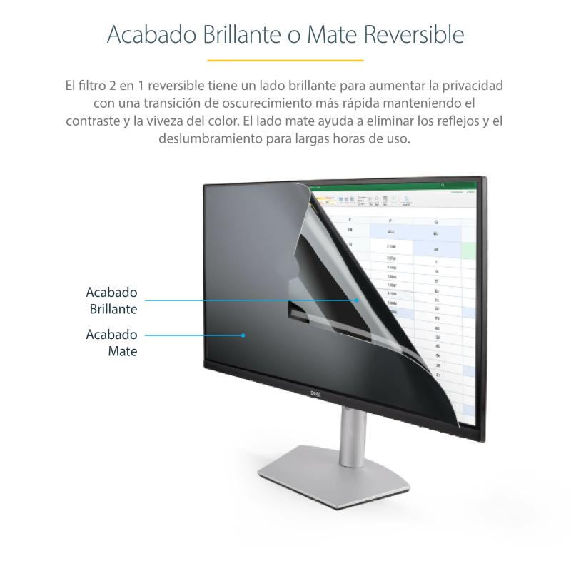 StarTech.com Filtro de Privacidad de Computadora para Monitor de 21 Pulgadas - Protector de Segurida