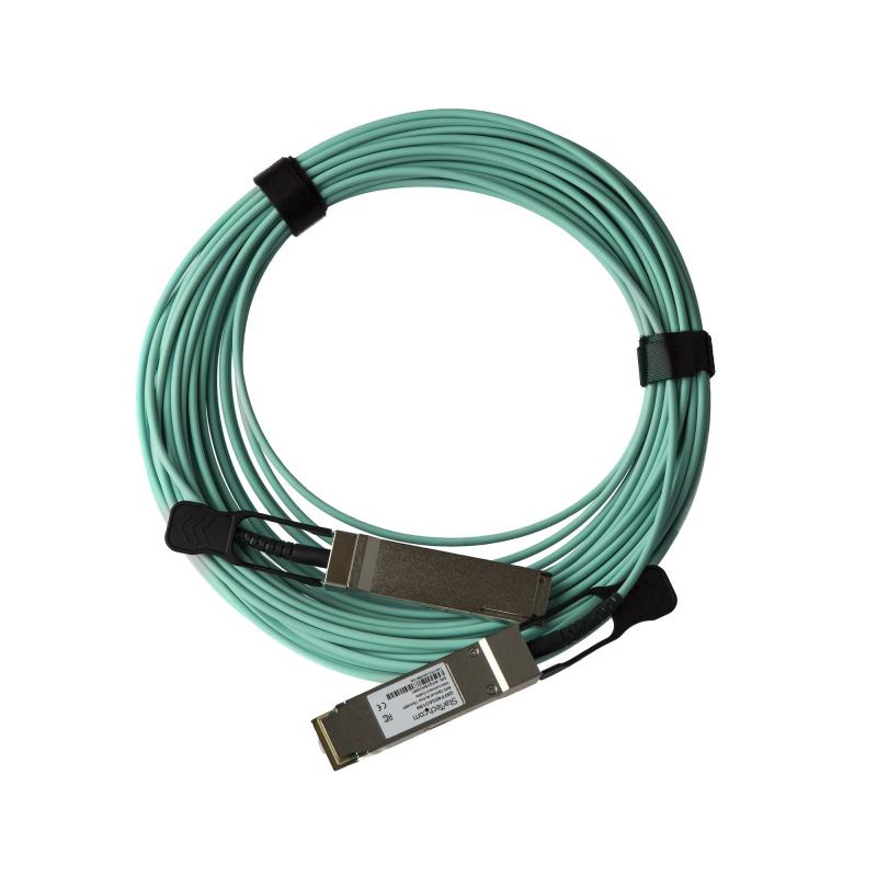 StarTech.com Cable de 15m AOC QSFP+ a QSFP+ 40G Compatible con MSA sin Codificar - Fibra Óptica Act