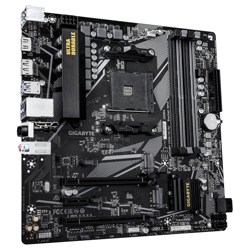 GIGABYTE B550M DS3H AC R2 placa base AMD B550 Enchufe AM4 Micro ATX