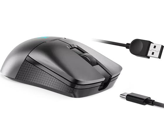 Lenovo M600s ratón Juego Ambidiestro RF Wireless + Bluetooth + USB Type-C Óptico 19000 DPI