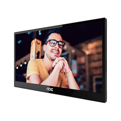 AOC 16T20 televisor y monitor portátil Negro 39.6 cm (15.6") 1920 x 1080 Pixeles
