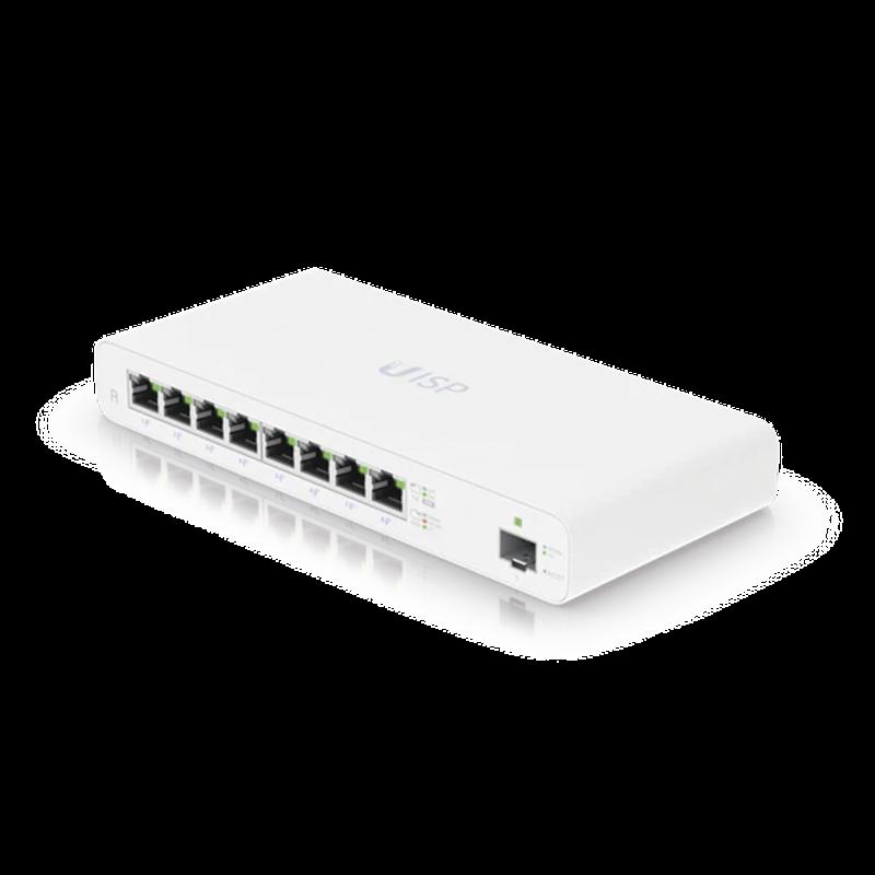 UISP Router Gigabit PoE Pasivo con 8 Puertos para Implementaciones MicroPoP y Redes Seguras UISP-R