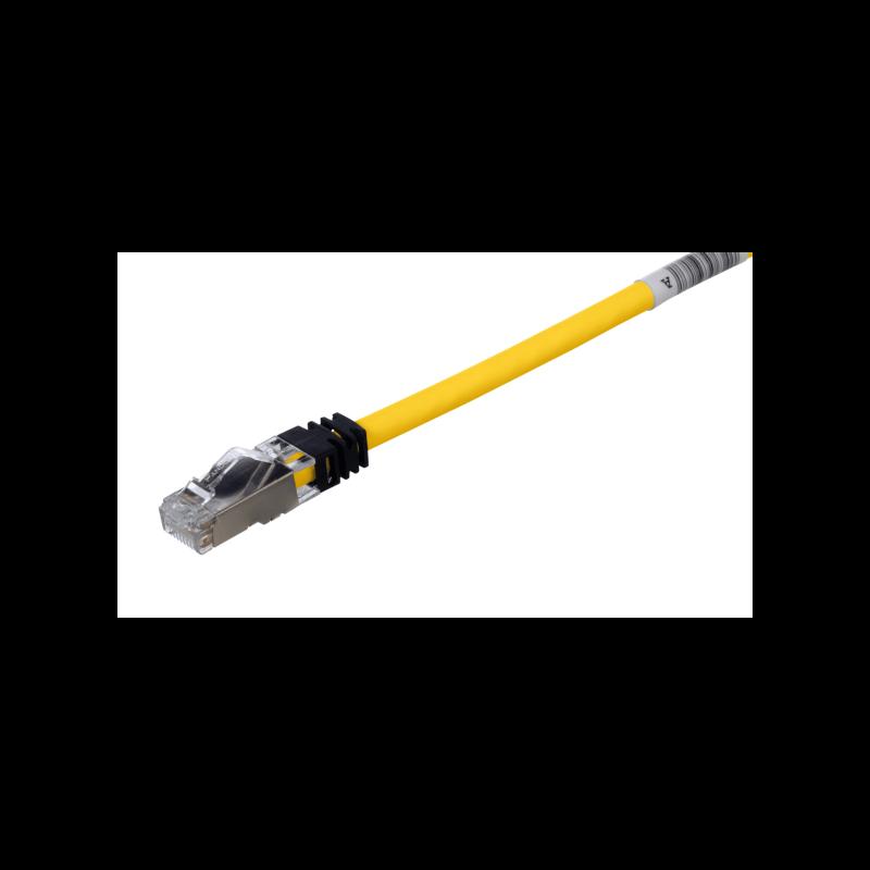 Patch Cord Cat6A, Blindado S/FTP, CM/LS0H, 2 m., Color Amarillo STP6X2MYL