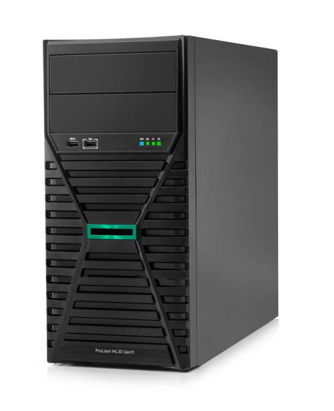 HPE ProLiant ML30 Gen11 6325P 3.5GHz 4c 1P 1x32GB-U 4LFF-NHP con dos discos de 1TB SATA HDD - 