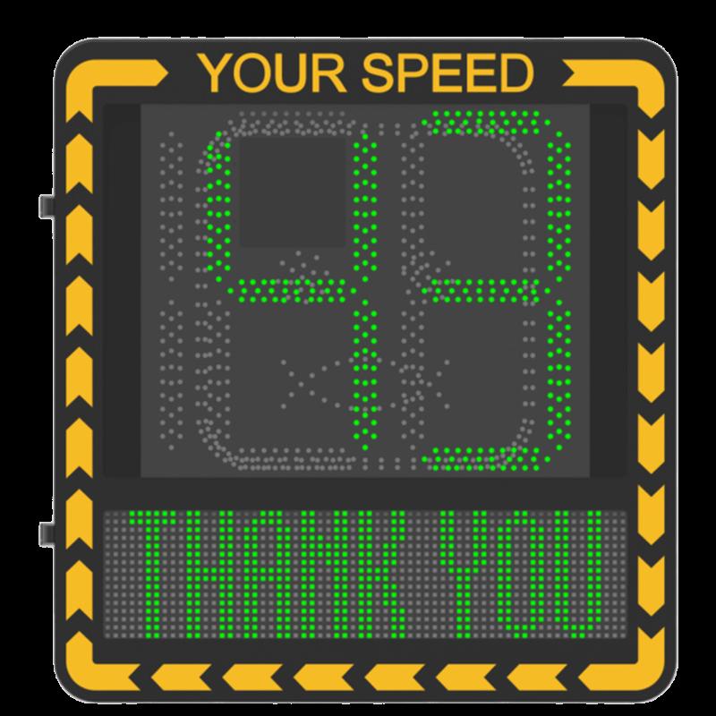 Pantalla LED de Señalización de Velocidad por Radar / Detección de Velocidad en Tiempo Real / Rango 