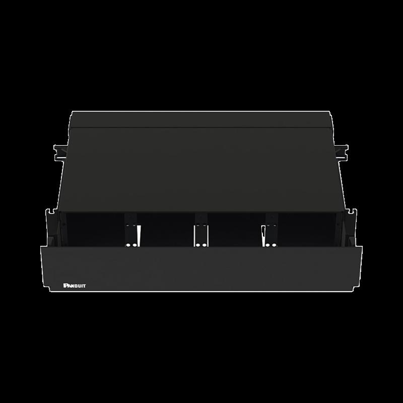 Panel de Distribución de Fibra Óptica, Acepta 8 Placas FAP o FMP, Bandeja Deslizable, Hasta 192 Fibr
