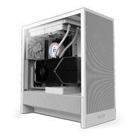 GABINETE NZXT H5 FLOW /BLANCO /VIDRIO TEMPLADO/2 VENTILADORES/F120Q /MID TOWER /USB TIPO C /GAMER CC