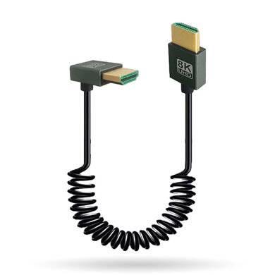 CABLE HDMI V2.0 TIPO ESPIRAL DE 30-80 CM; HDMI MACHO A HDMI MACHO RESOLUCION 8K@60HZ - 406351, BROBO