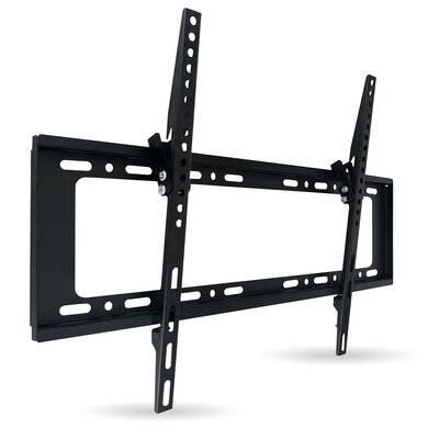 SOPORTE DE PARED FIJO PARA TV DE 32 A 85 PULGADAS - DE ACERO, RESISTENCIA 55KG, C/INCLINACIÓN DE 12 