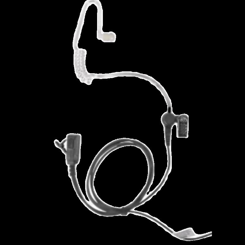 Micrófono Audífono de Solapa Para Radio Marino TXM52 / Tubo Acústico Transparente / 2 Cables / Audio