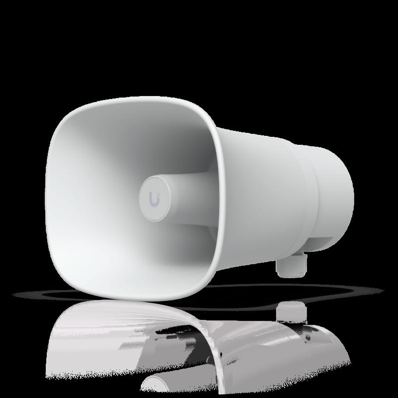 UniFi Protect AI Horn Speaker, Altavoz IP 120 dB, PoE+, Alerta AI Avanzada, Montaje Pared, Esquina y