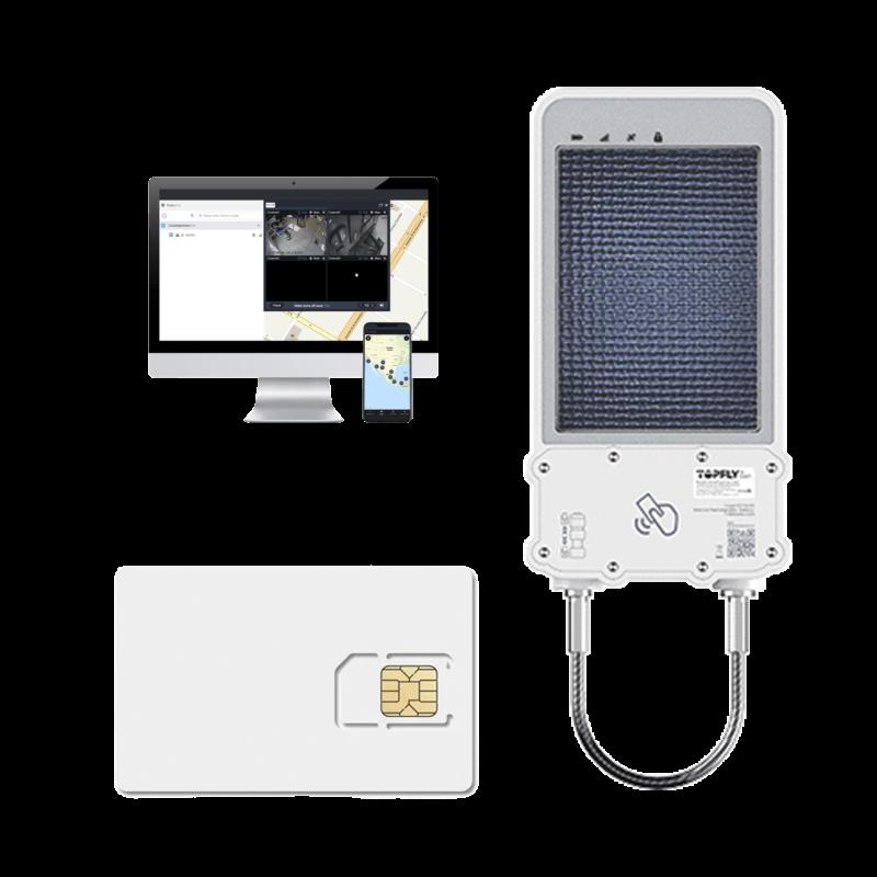 kIT Cerradura Inteligente GPS con Energía Solar / SolarGuardX 100 / Seguimiento de Activos LTE Cat-M