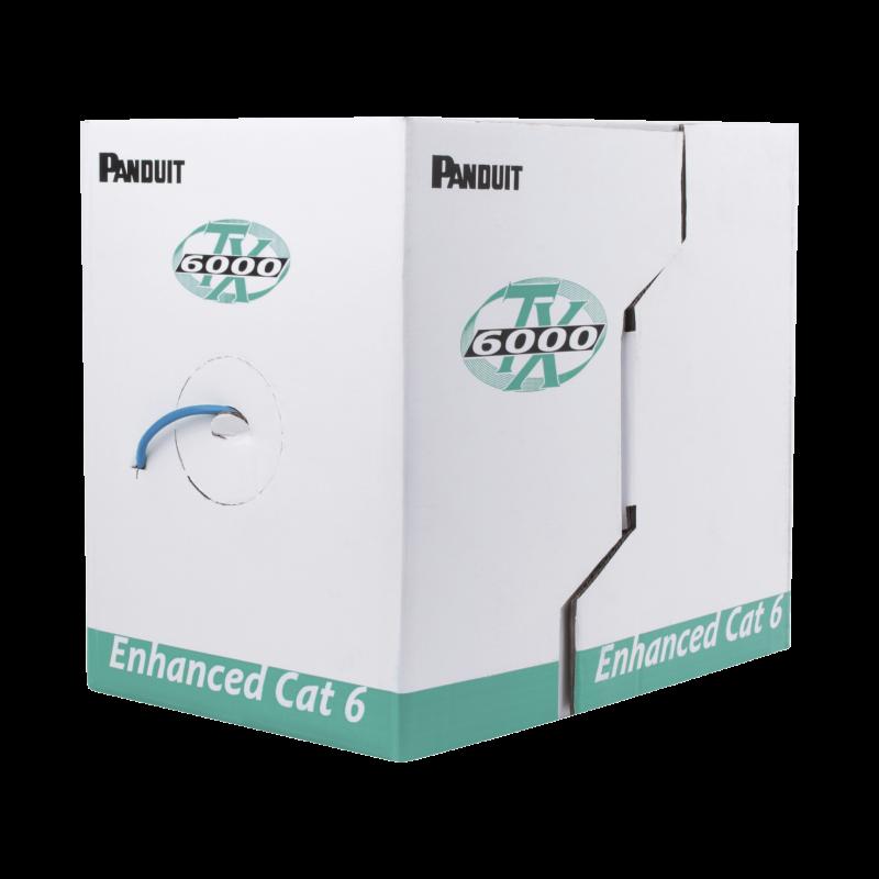 Bobina de Cable UTP 305 m. de Cobre, TX6000™ PanNet, Reelex, Azul, Categoría 6 Mejorado (23 AWG), PV