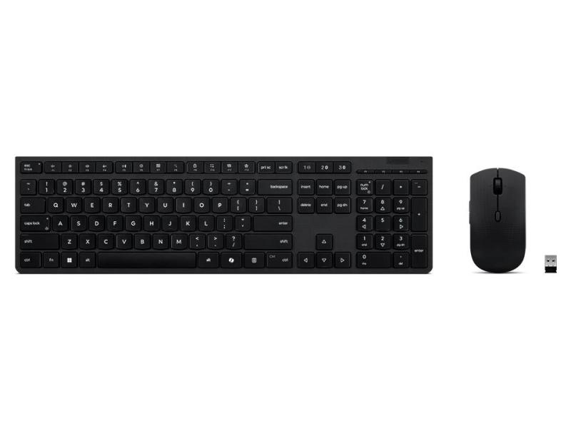 Kit teclado y mouse LENOVO 4X31R64337 - Completo, Negro