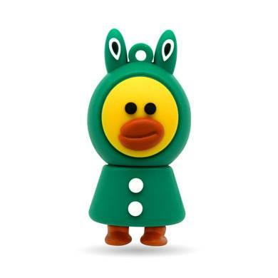 MEMORIA FLASH USB - 32GB POLLITO DISFRAZADO DE RANITA, USB TIPO A, BROBOTIX 190432-46