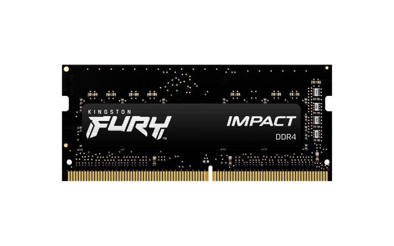 MEMORIA RAM KINGSTON FURY IMPACT SODIMM DDR4 16GB 3200MT/S CL20 1RX8 1.2V (KIT OF 2) - 